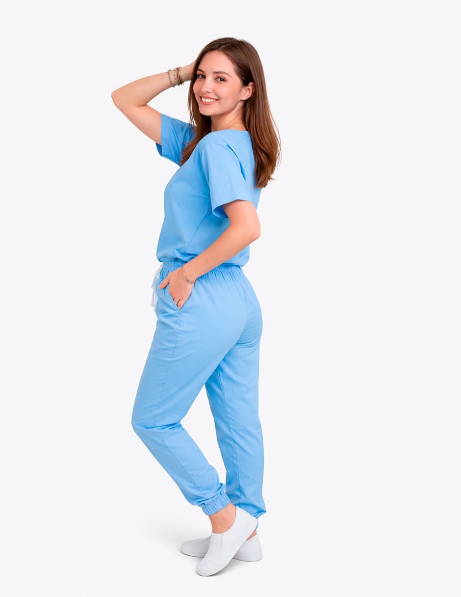 Pijama quirúrgica estilo relajado para mujer 3