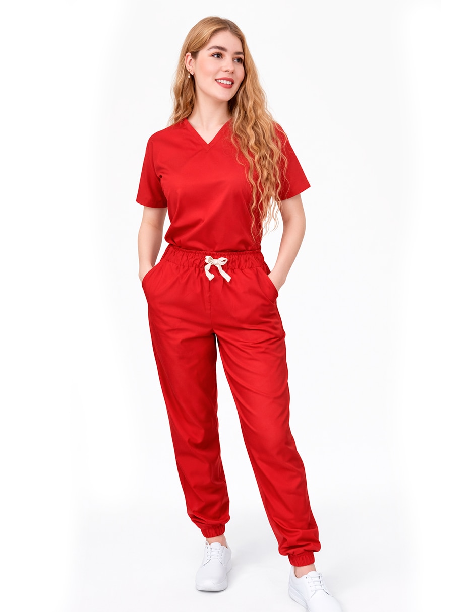 Pijama quirúrgica estilo relajado para mujer