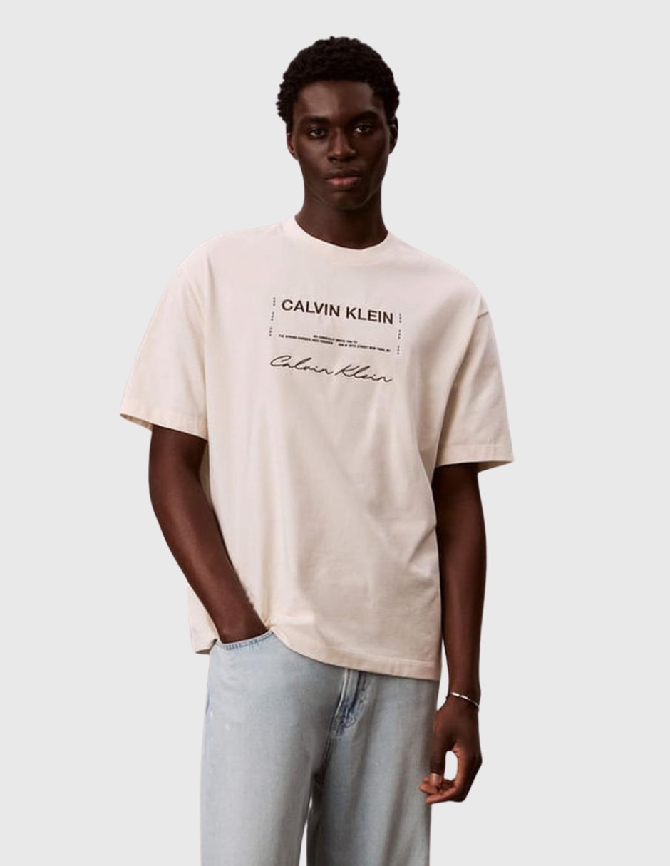 Playera cuello redondo para hombre