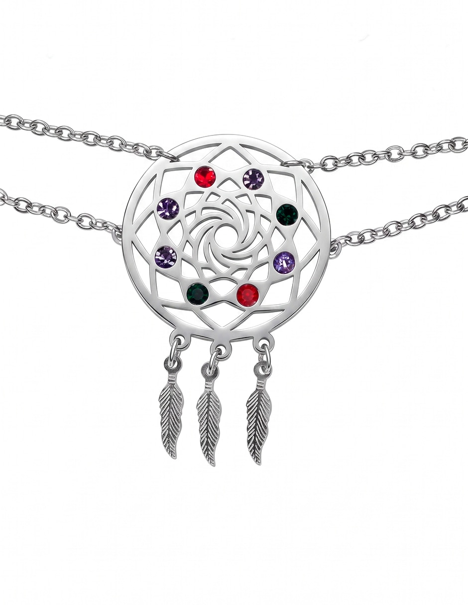 Ame jewelry de acero inoxidable glam pop fantasy con acabado