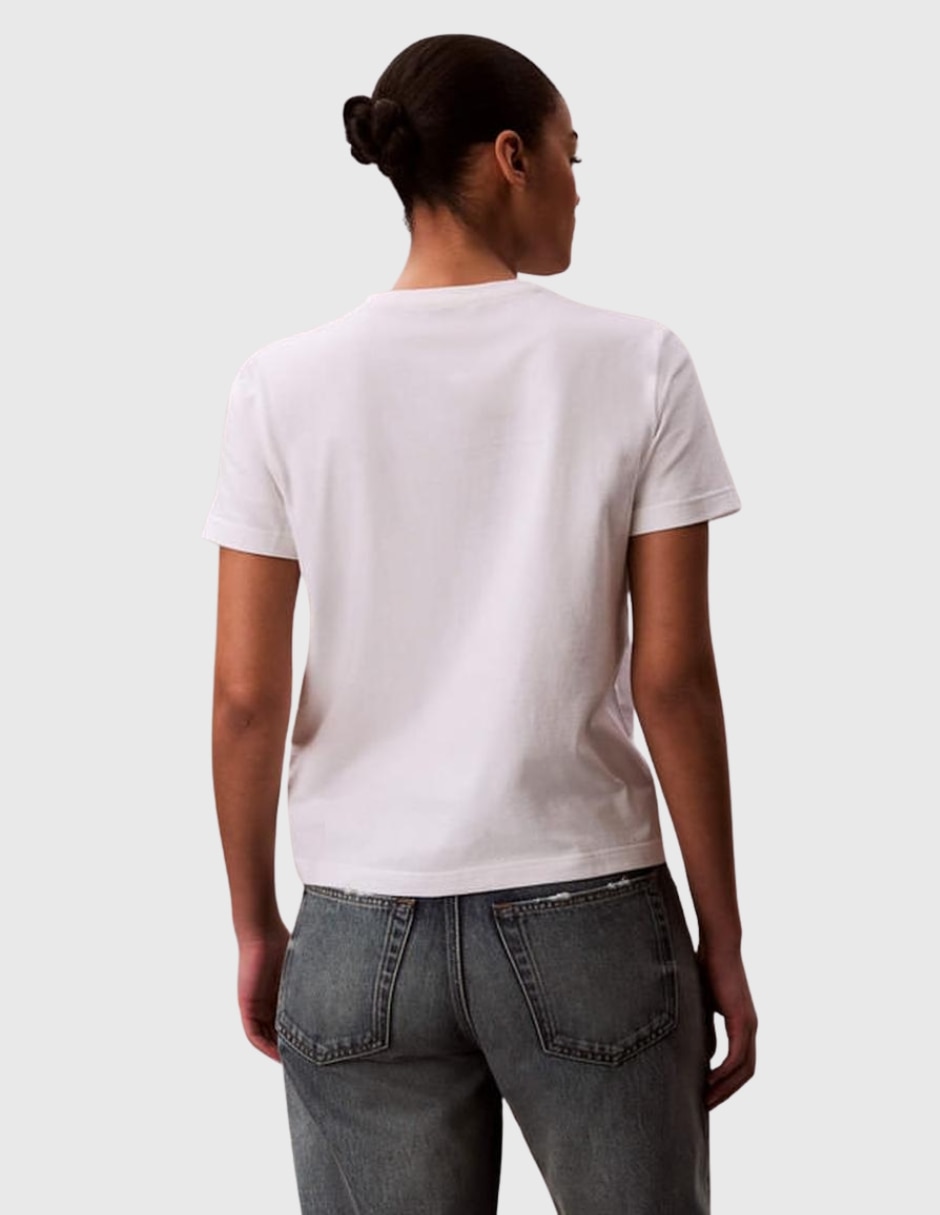 Playera manga corta cuello redondo para mujer 5