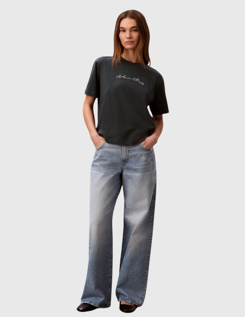 Playera manga corta cuello redondo para mujer 4
