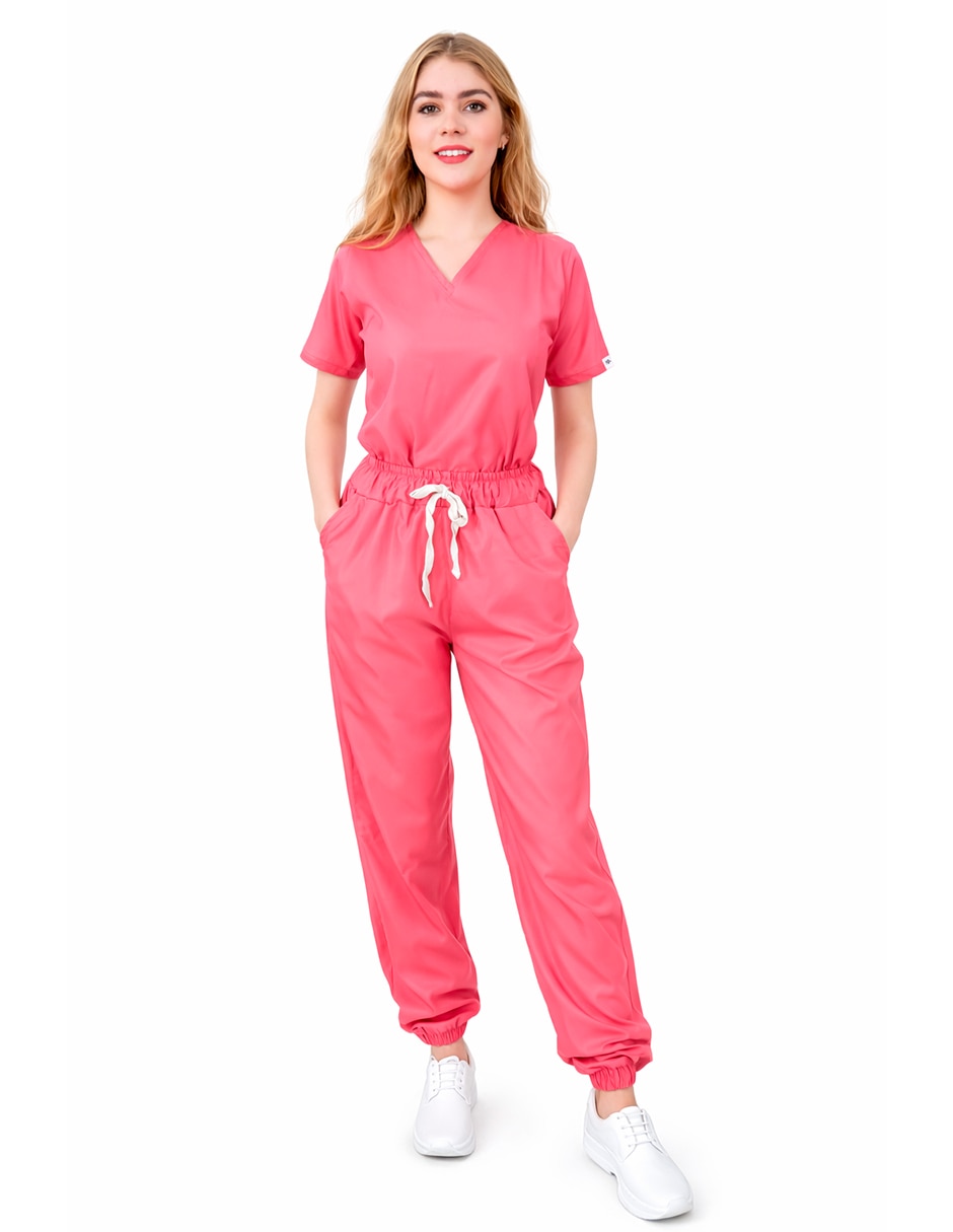 Pijama quirúrgica estilo relajado para mujer