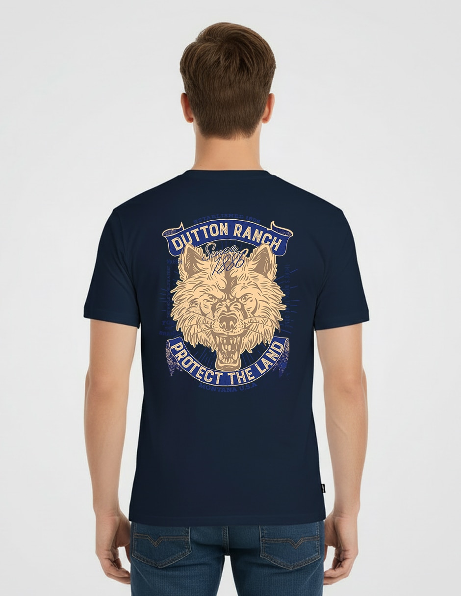 Playera yellowstone cuello redondo para hombre