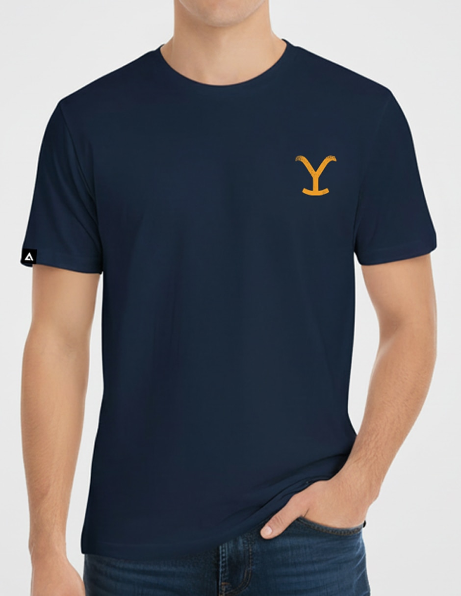 Playera yellowstone cuello redondo para hombre