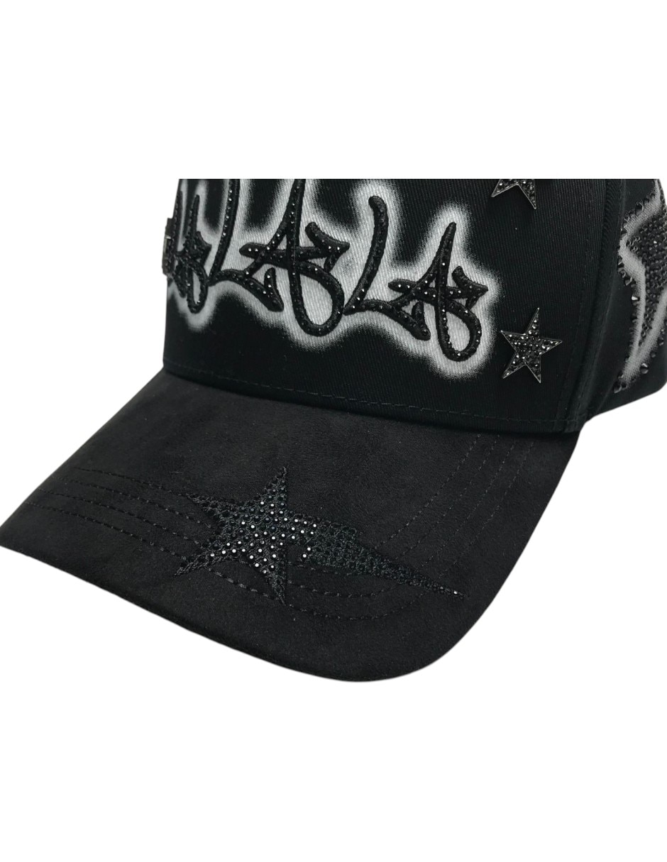 Gorra visera curva snapback casual Rico Lalala black para hombre