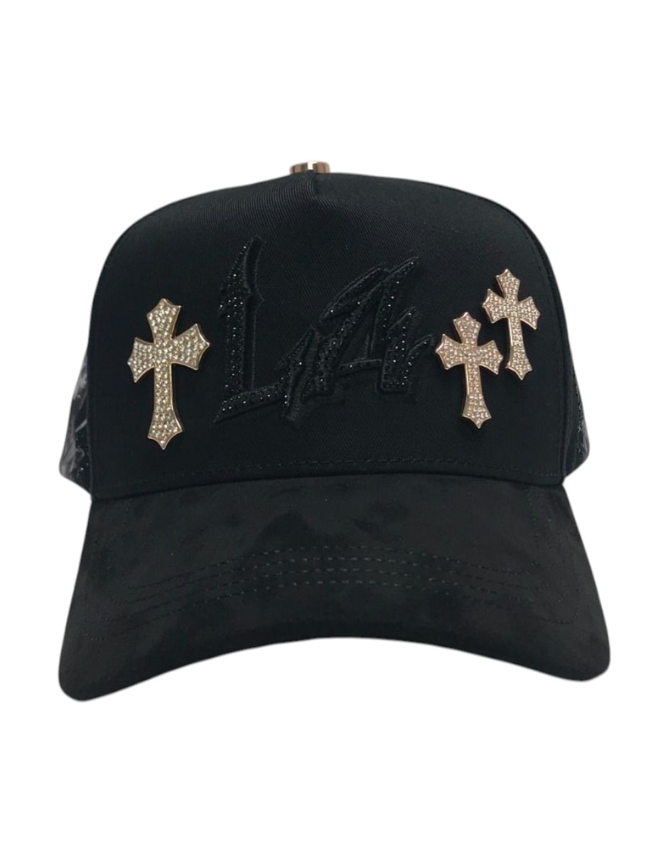 Gorra visera curva snapback casual La Crystals para hombre