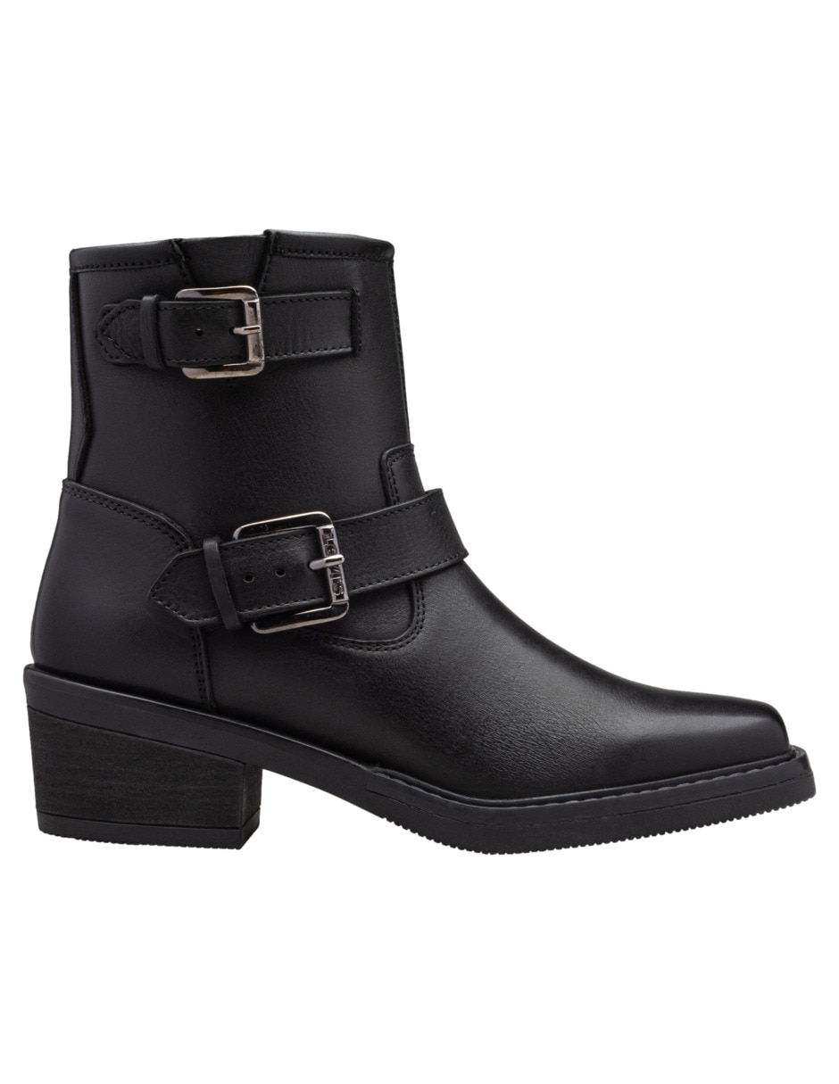 Bota arriba del tobillo sally de piel para mujer 2