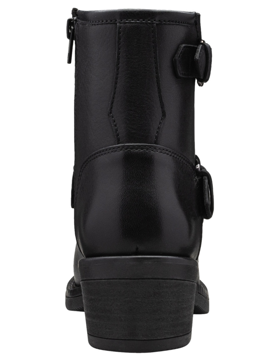 Bota arriba del tobillo sally de piel para mujer 3