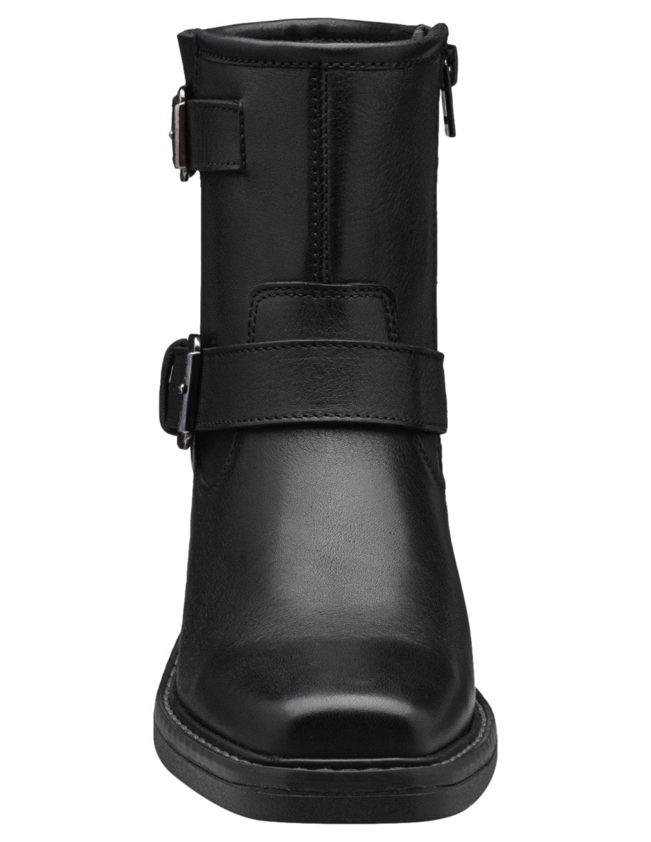 Bota arriba del tobillo sally de piel para mujer 5