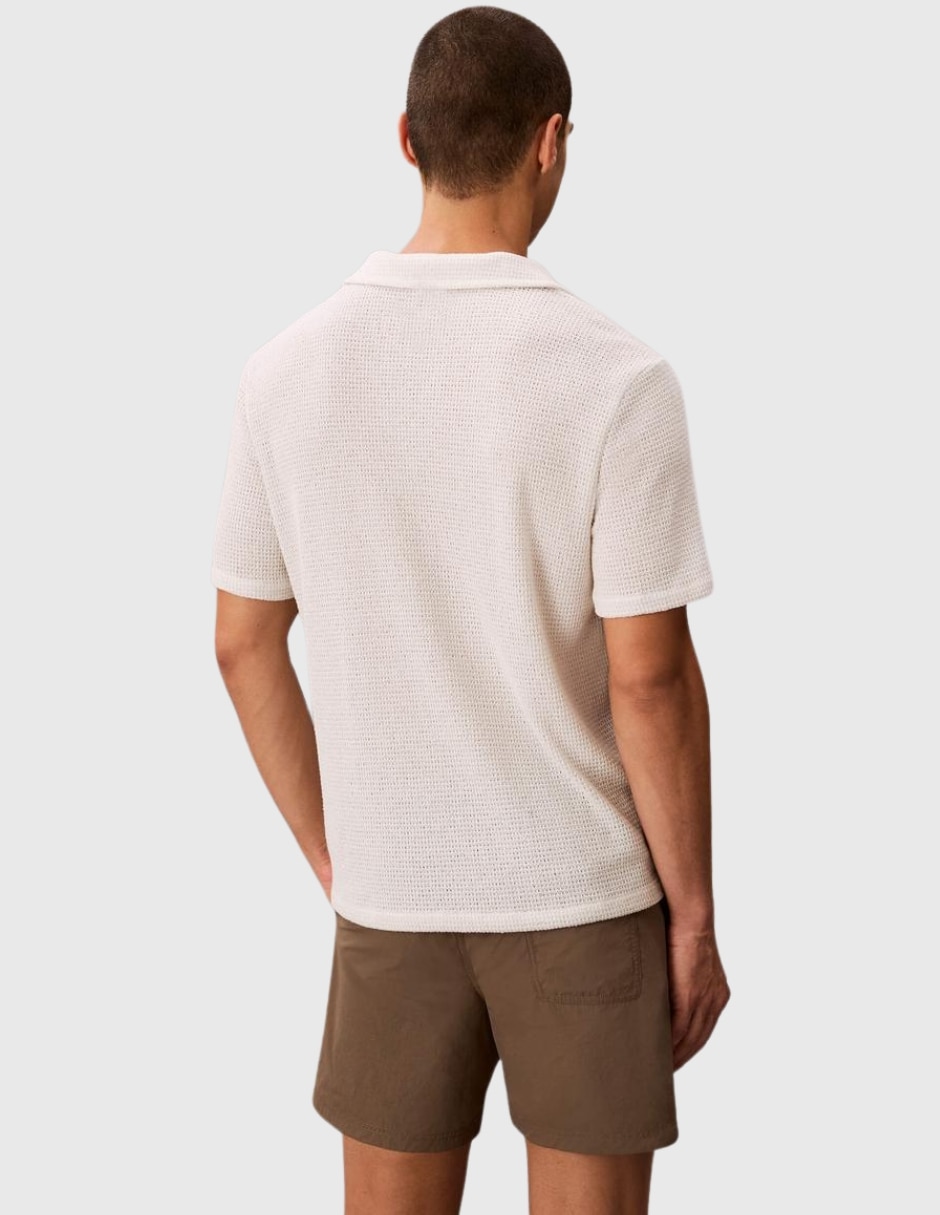 Playera calvin klein taza cuello polo para hombre