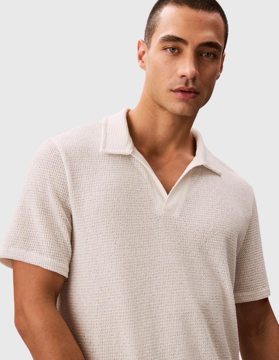 Playera calvin klein taza cuello polo para hombre