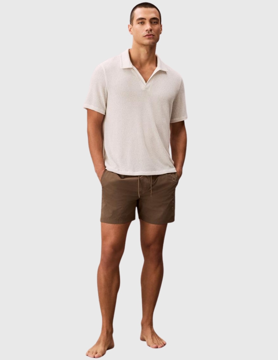 Playera calvin klein taza cuello polo para hombre