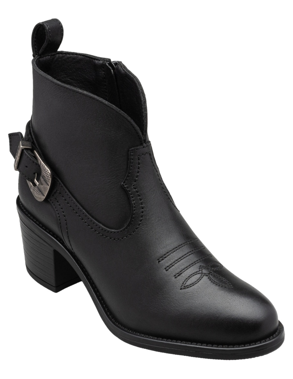 Bota al tobillo lyssa de piel para mujer Bota al tobillo lyssa de piel para mujer