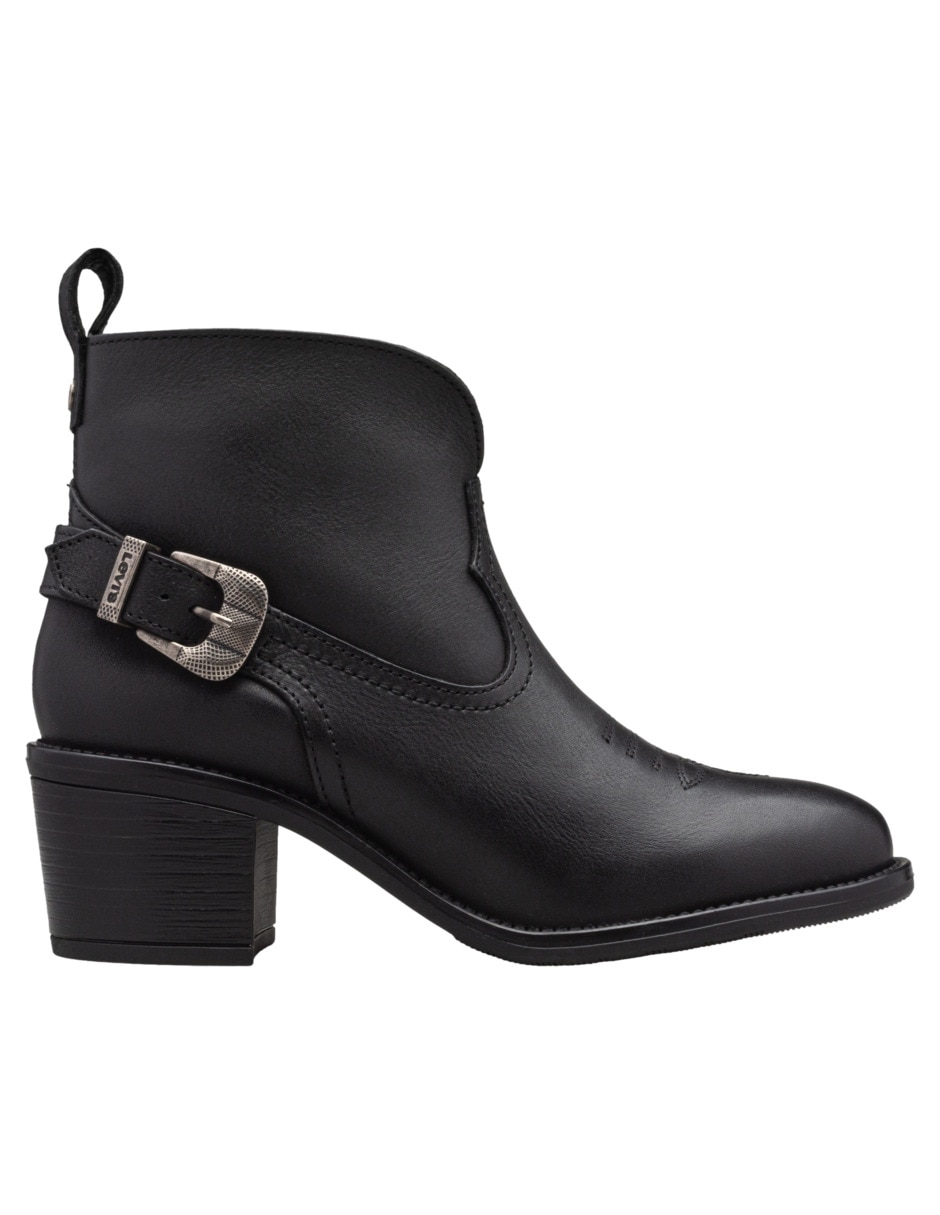 Bota al tobillo de piel para mujer 5