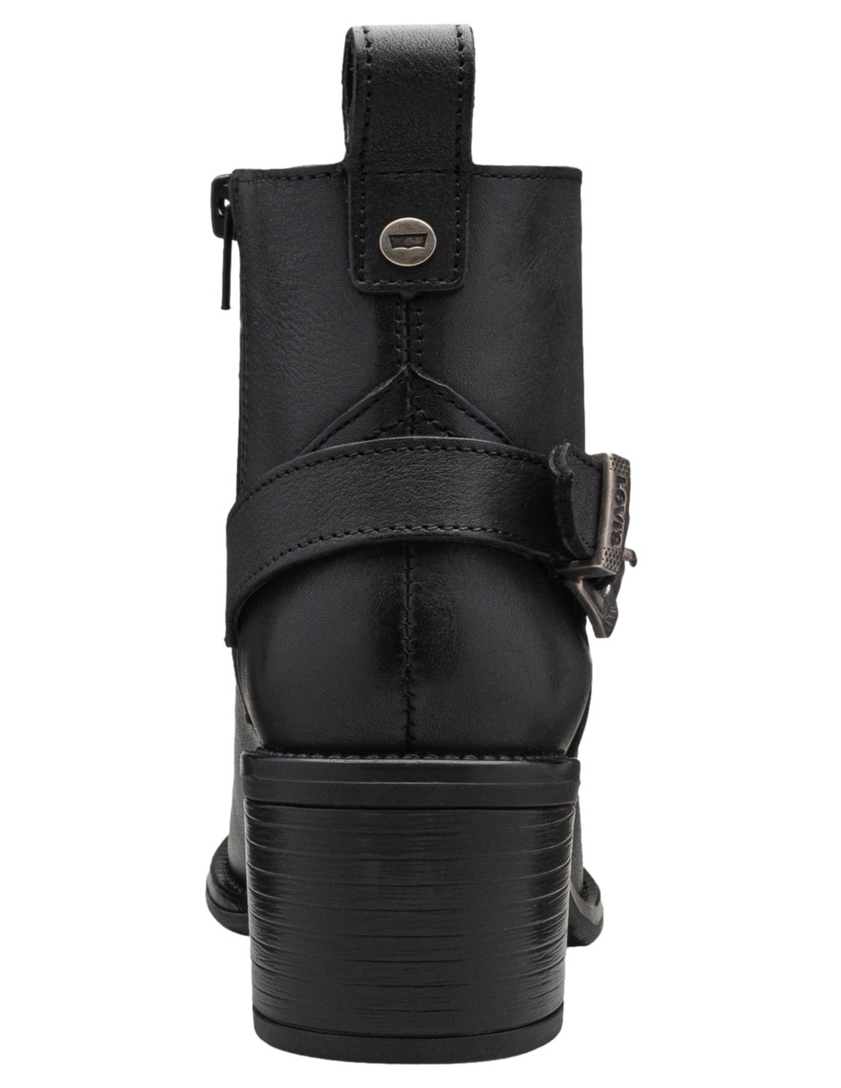 Bota al tobillo lyssa de piel para mujer