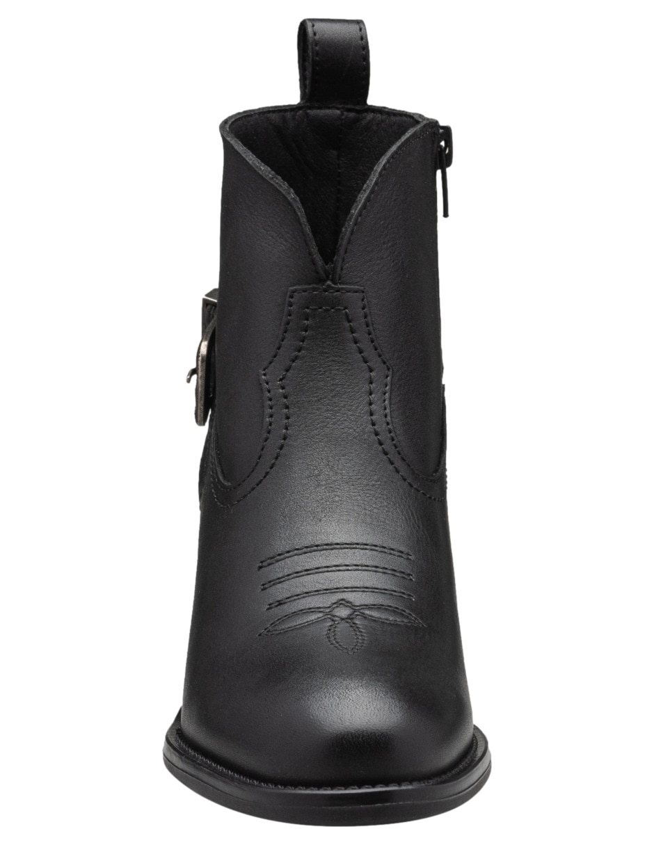Bota al tobillo lyssa de piel para mujer