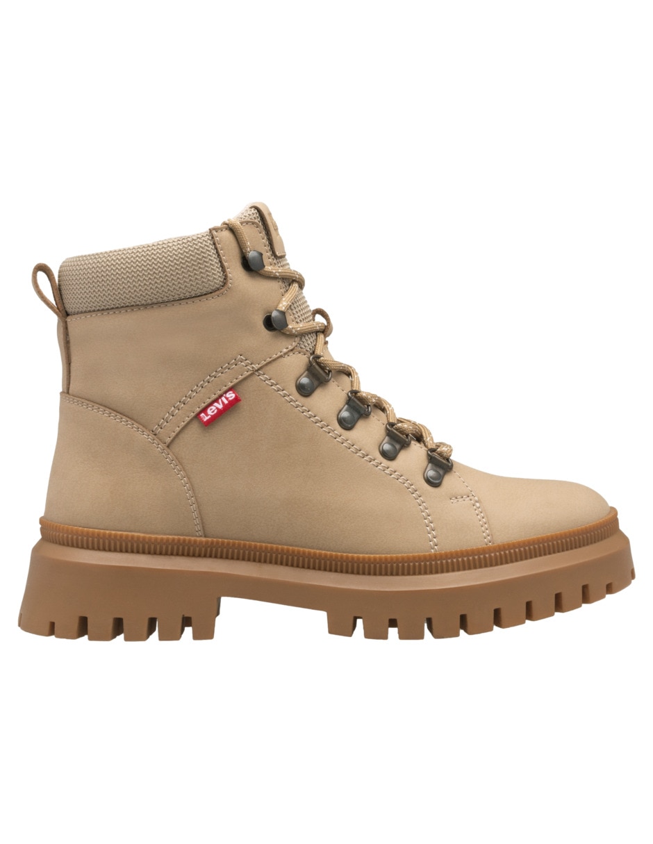 Bota arriba del tobillo lennox de piel para mujer