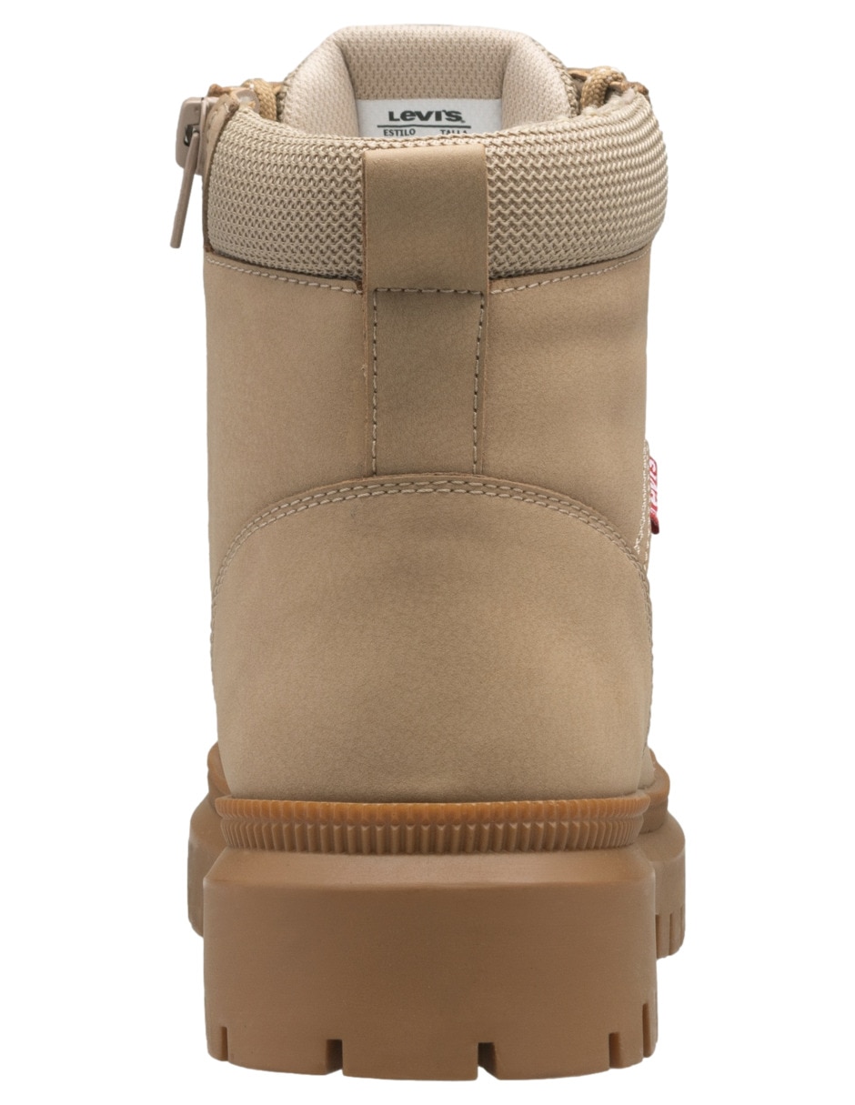 Bota arriba del tobillo lennox de piel para mujer