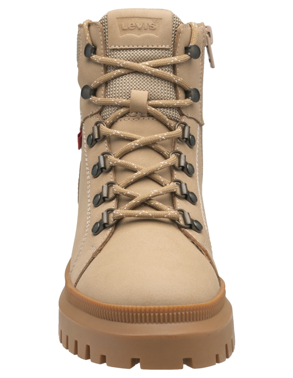 Bota arriba del tobillo lennox de piel para mujer