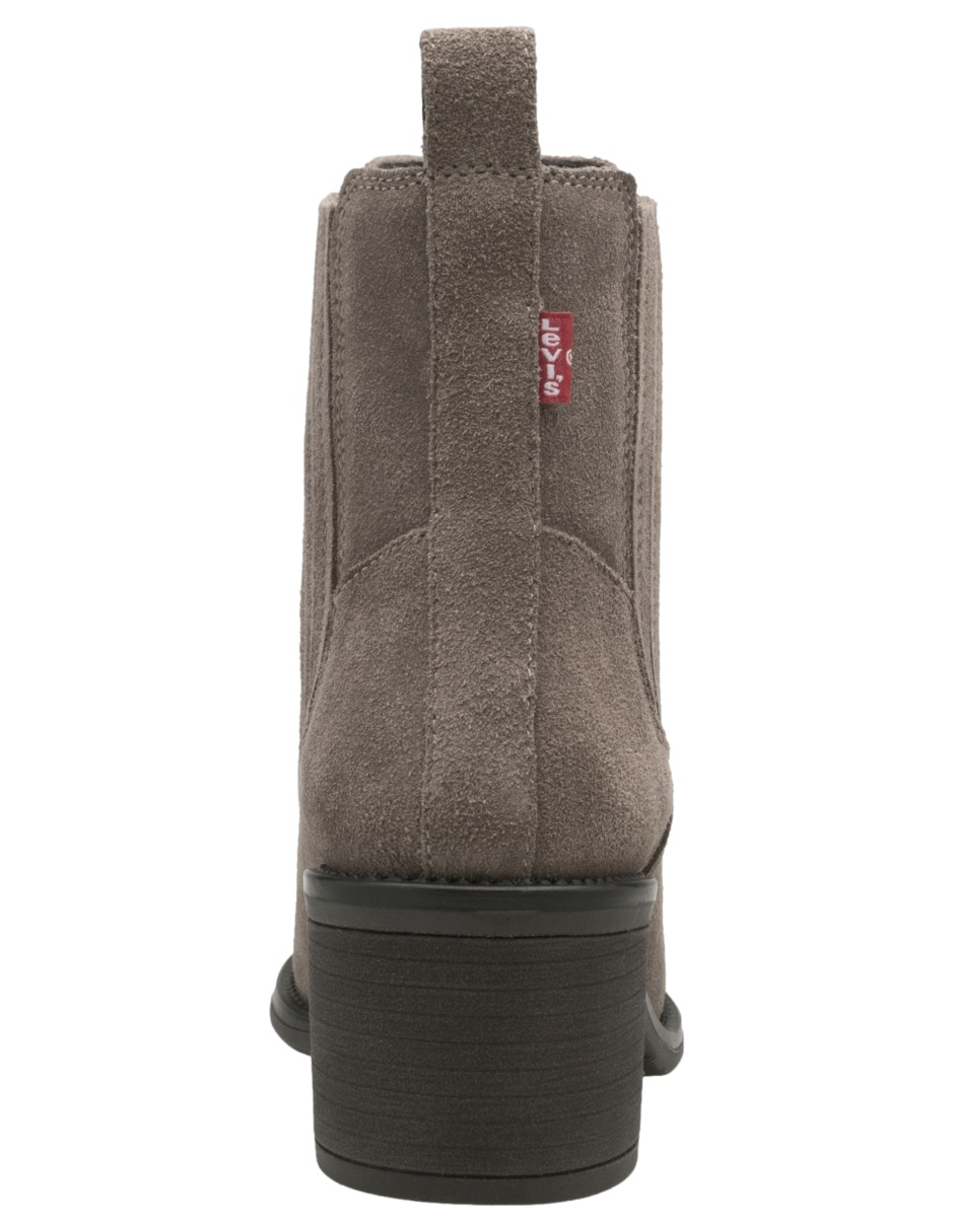 Bota al tobillo de piel para mujer