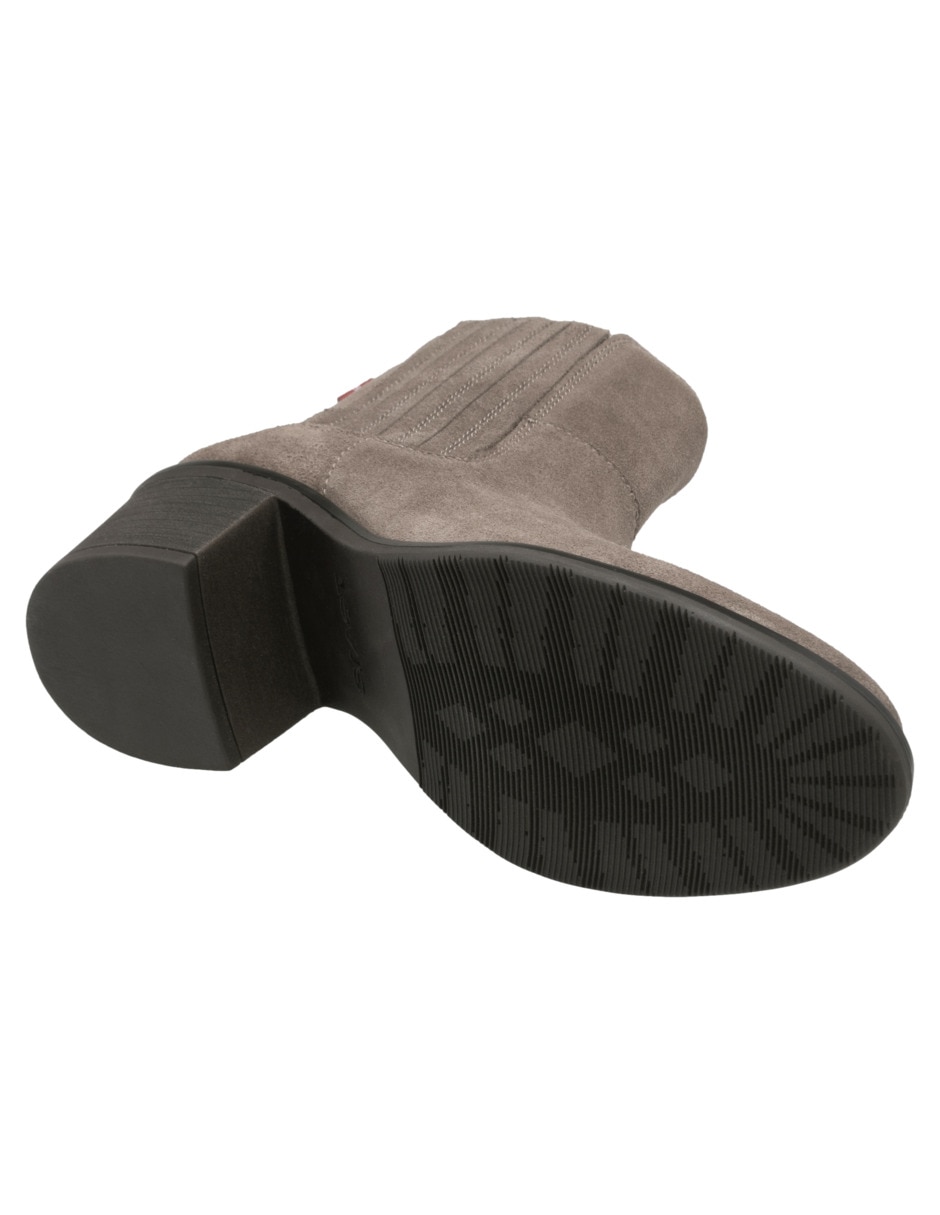 Bota al tobillo de piel para mujer