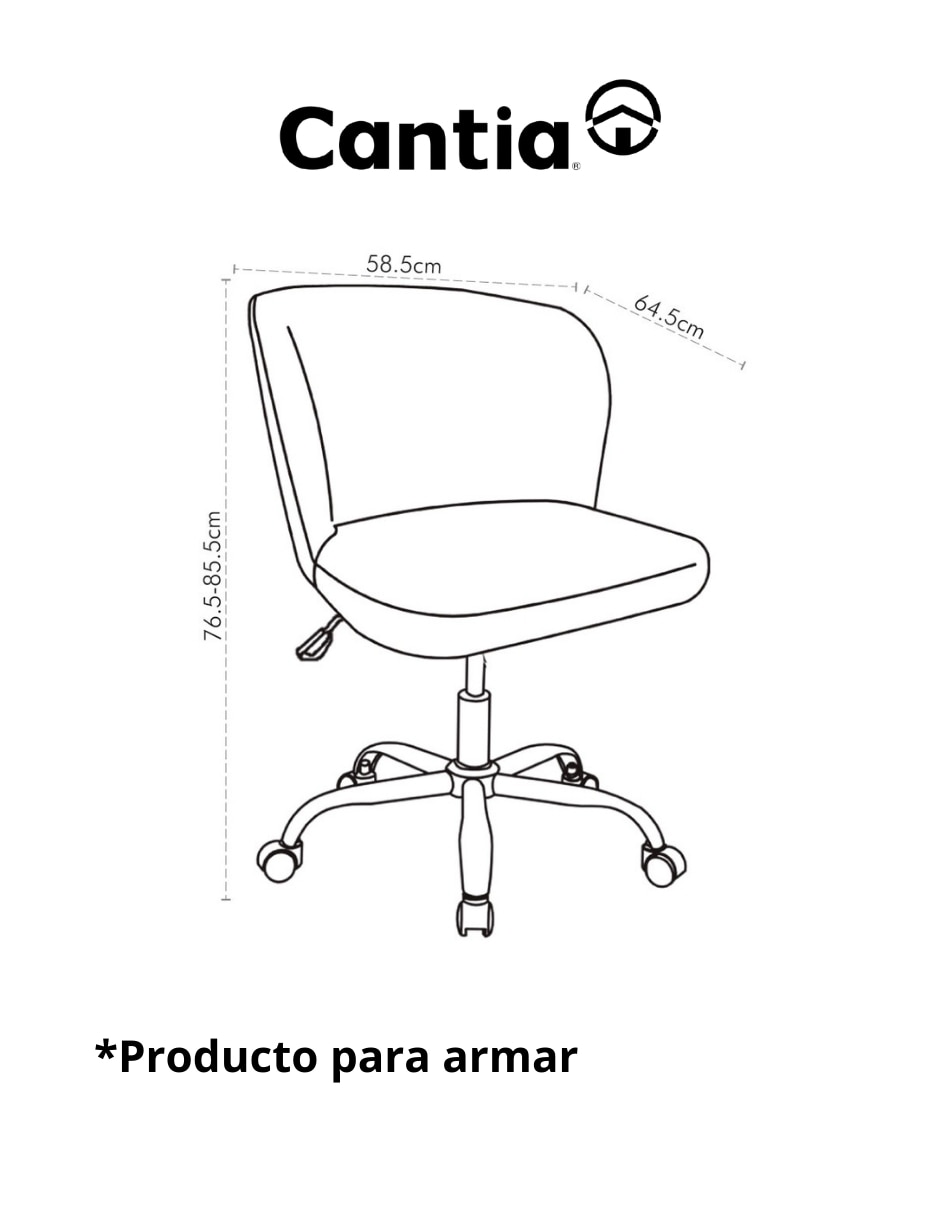 Silla de escritorio dali cantia