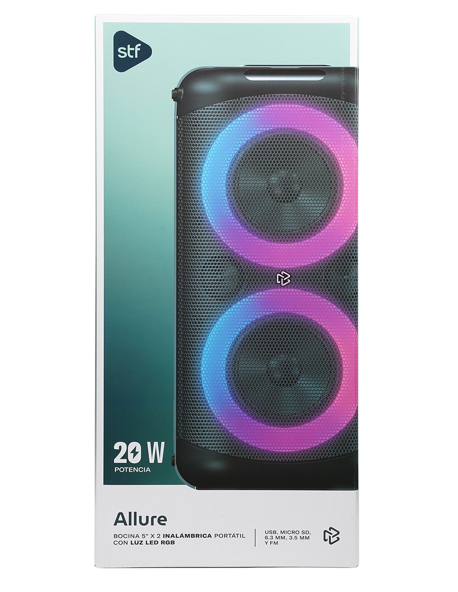 Bocina portátil allure 5x2 6