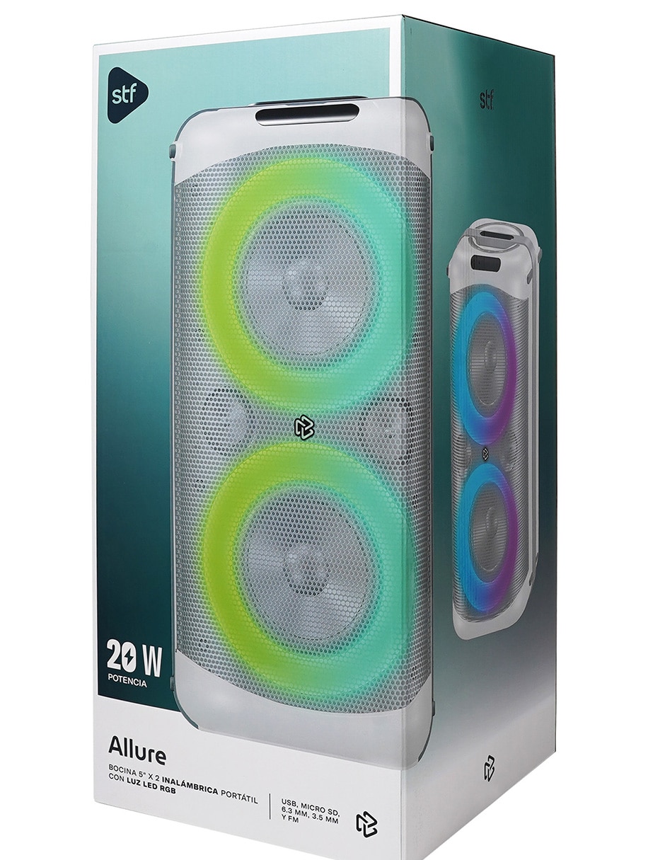 Bocina portátil allure 5x2 7