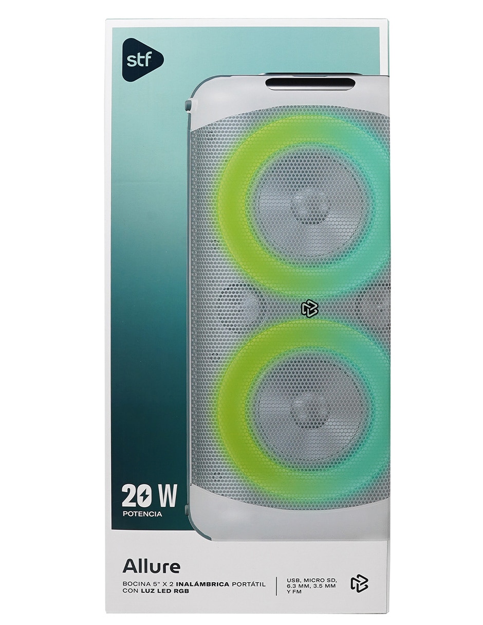 Bocina portátil allure 5x2 9