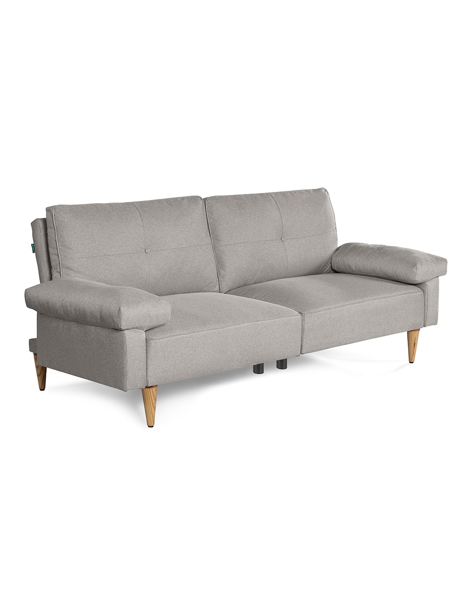 Sofa cama armable Yarvis con soft foam Makora de lino