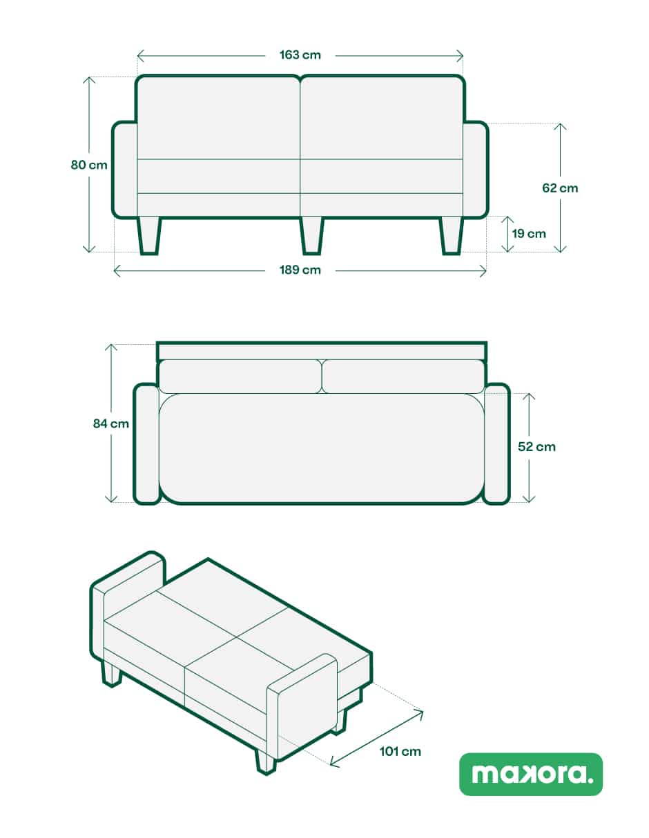 Sofa cama armable Yarvis con soft foam de lino 11