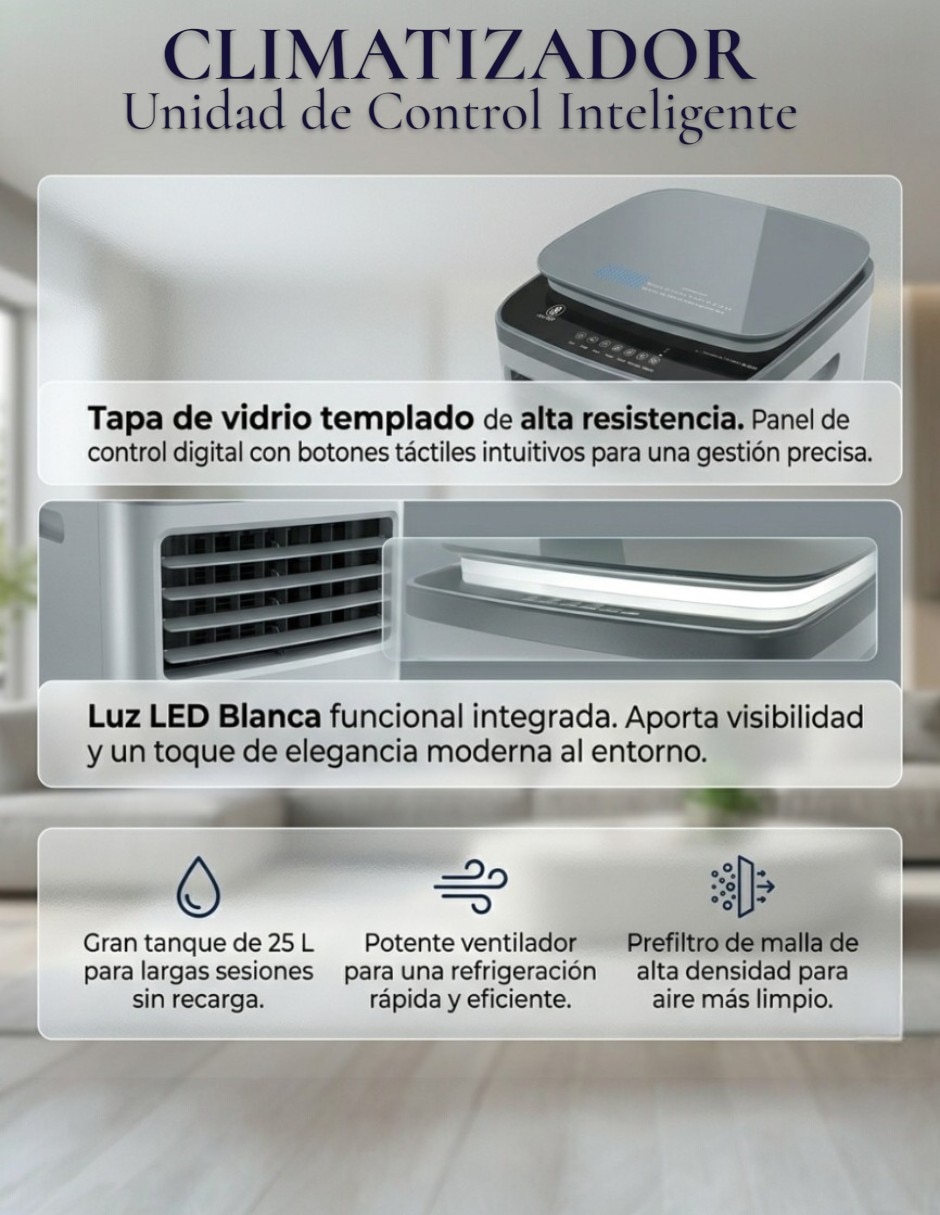 Ventilador 3 en 1 CM-TOP con control remoto 3 velocidades