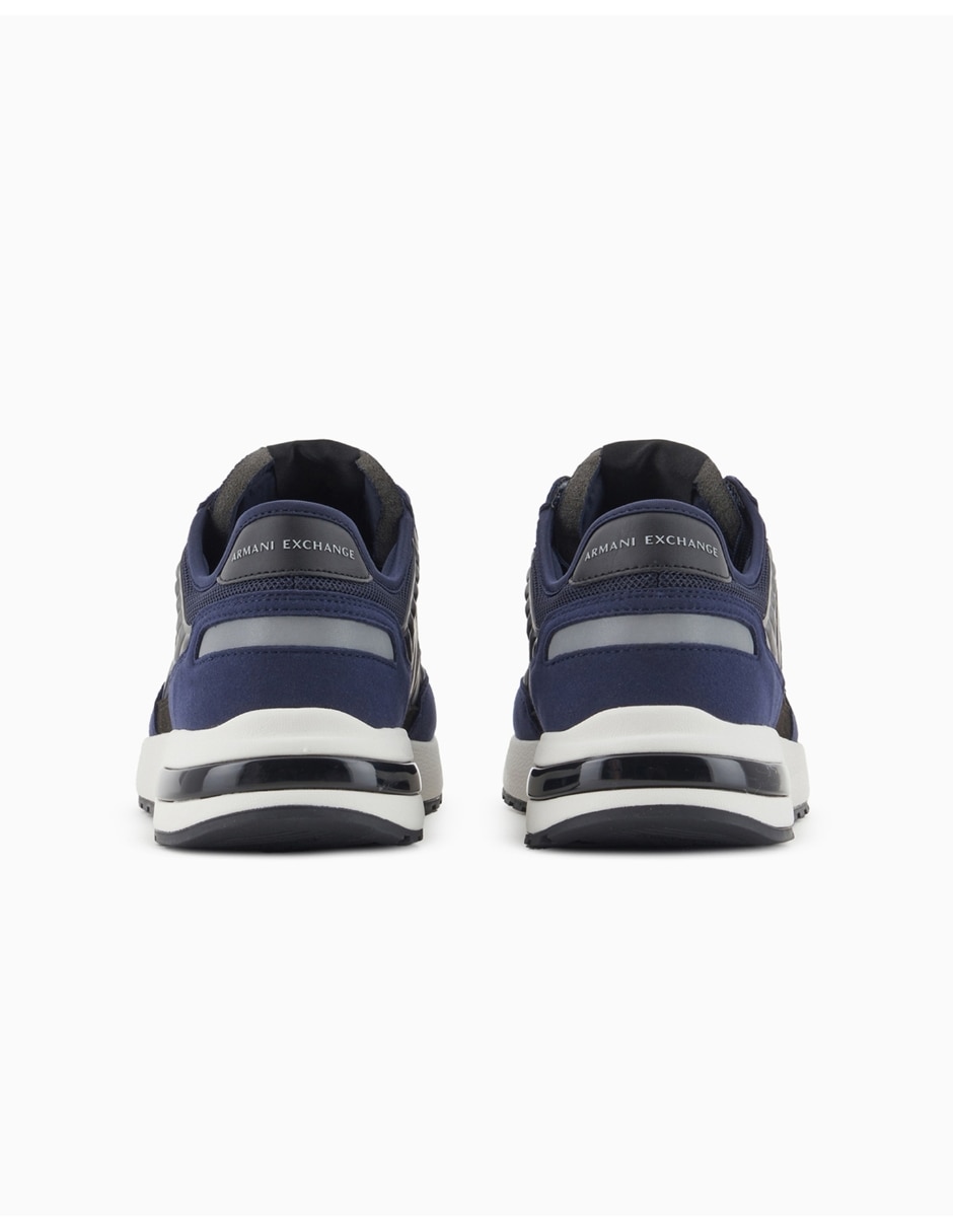 Tenis de pielarmani exchange sneaker para hombre