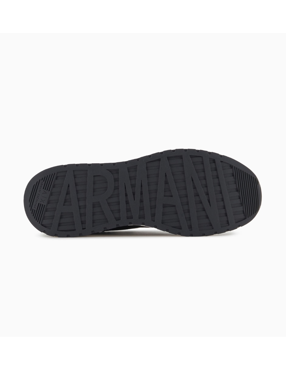 Tenis de pielarmani exchange sneaker para hombre