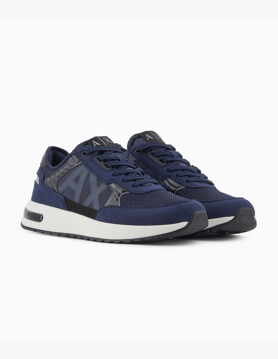 Tenis de pielarmani exchange sneaker para hombre