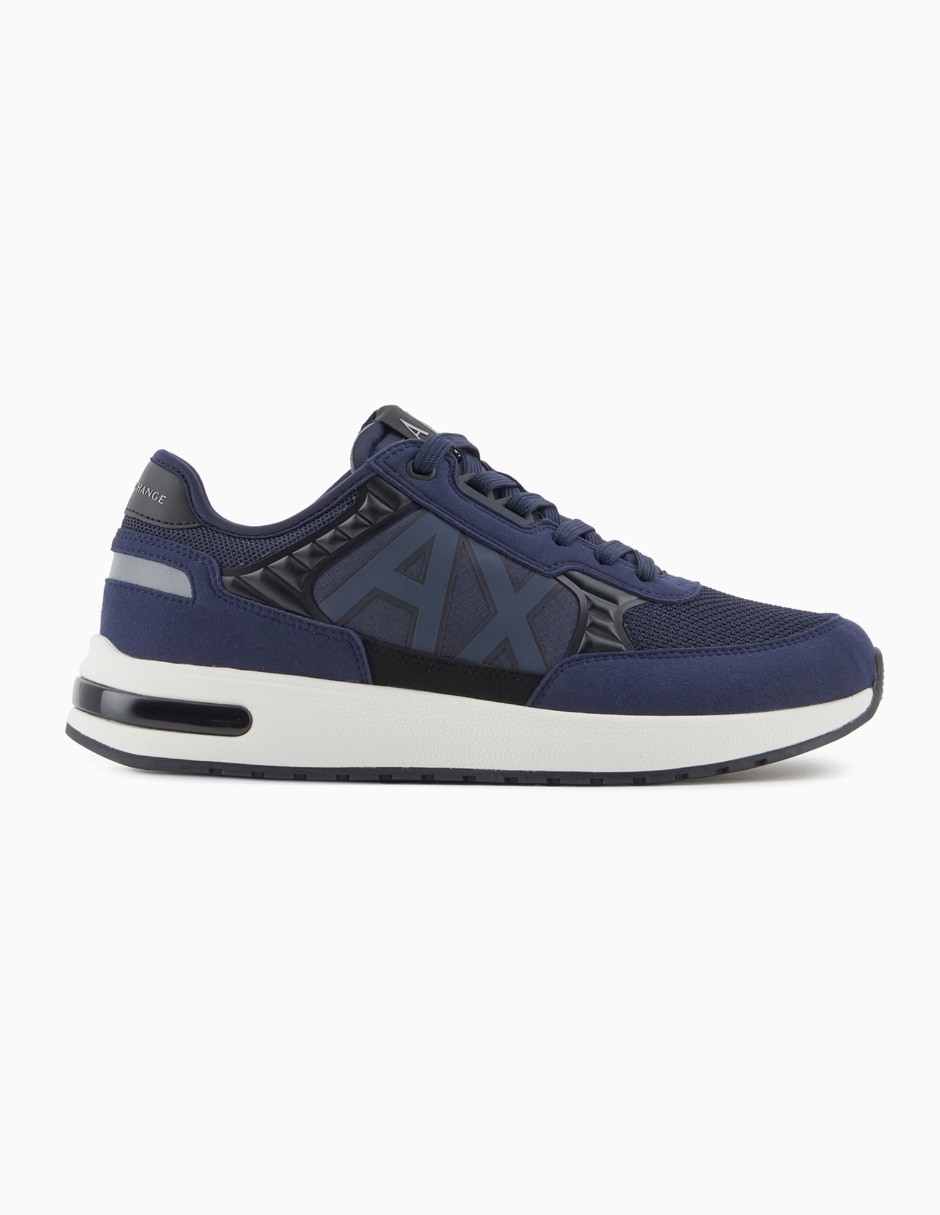Tenis de pielarmani exchange sneaker para hombre