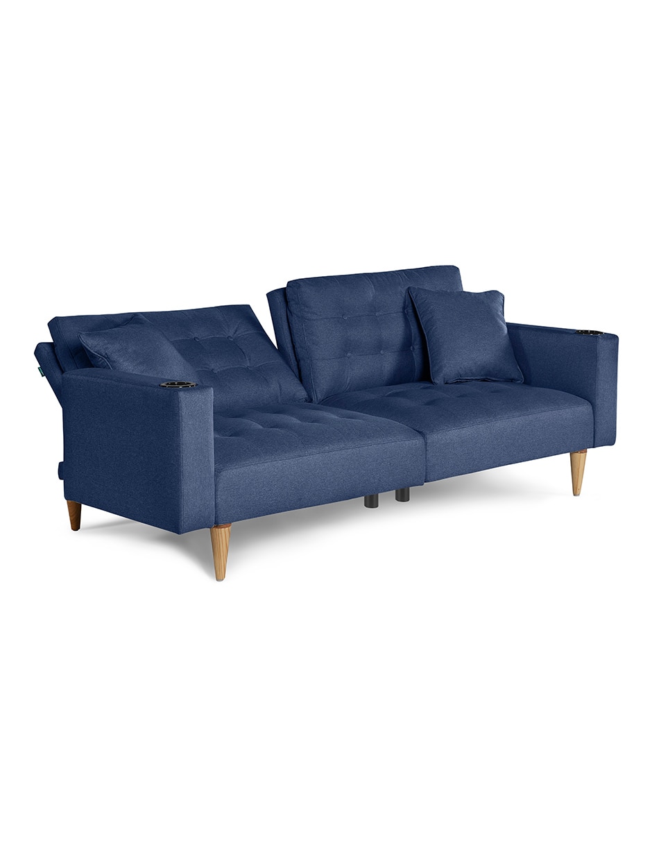 Sofá cama maxim con soft foam de lino 3