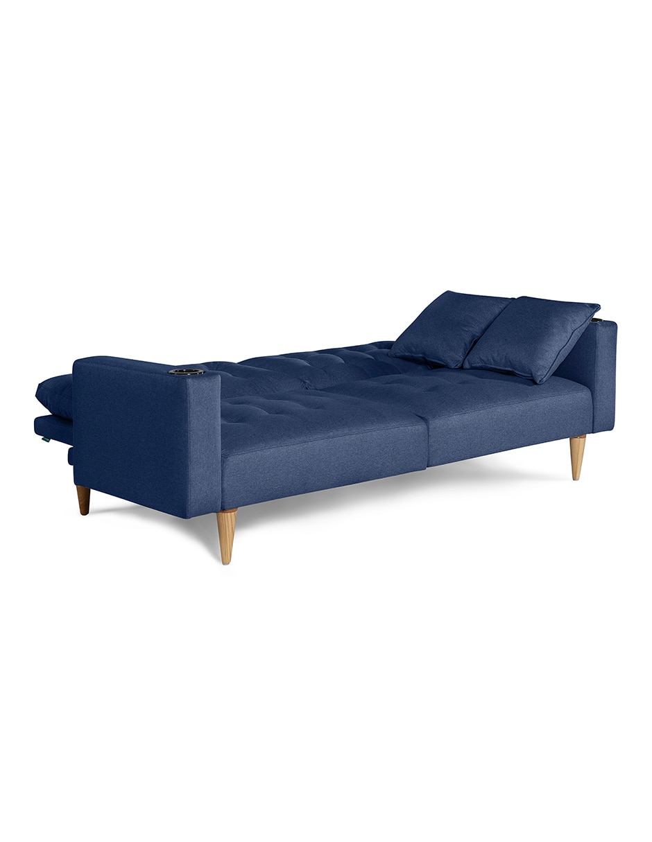 Sofá cama maxim con soft foam de lino 7