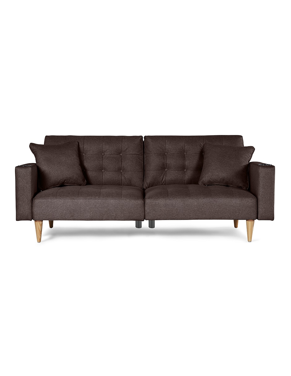 MAKORA Sofá cama maxim con soft foam Makora de lino