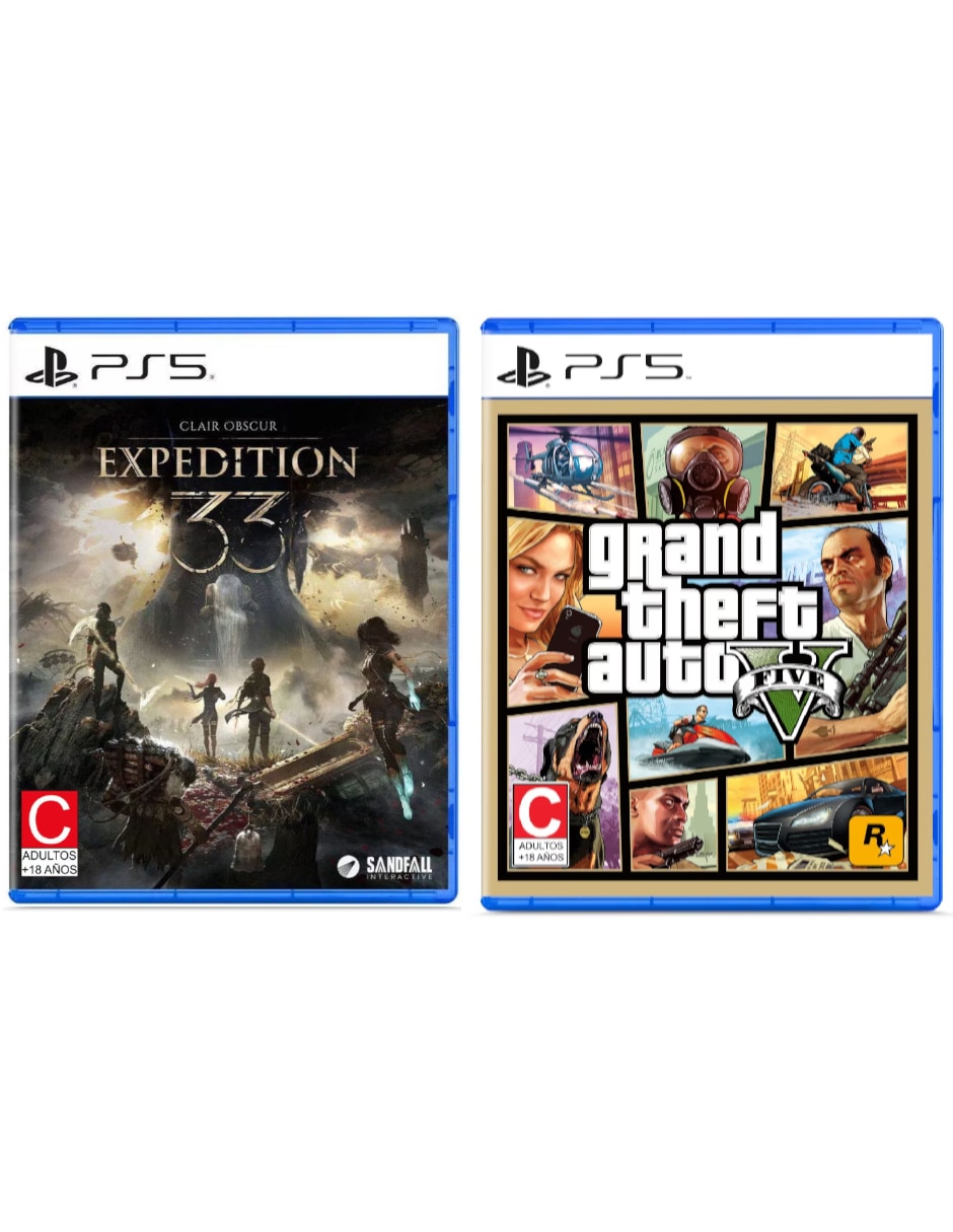 PLAYSTATION Clair obscur: expedition 33 + grand theft auto v bundle para ps5