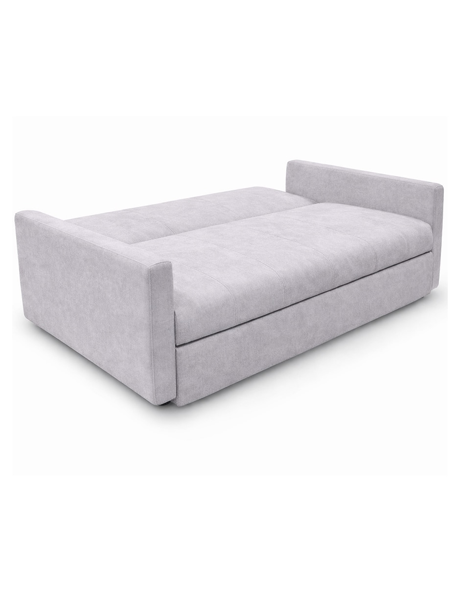 sofa cama de madera y tela 3