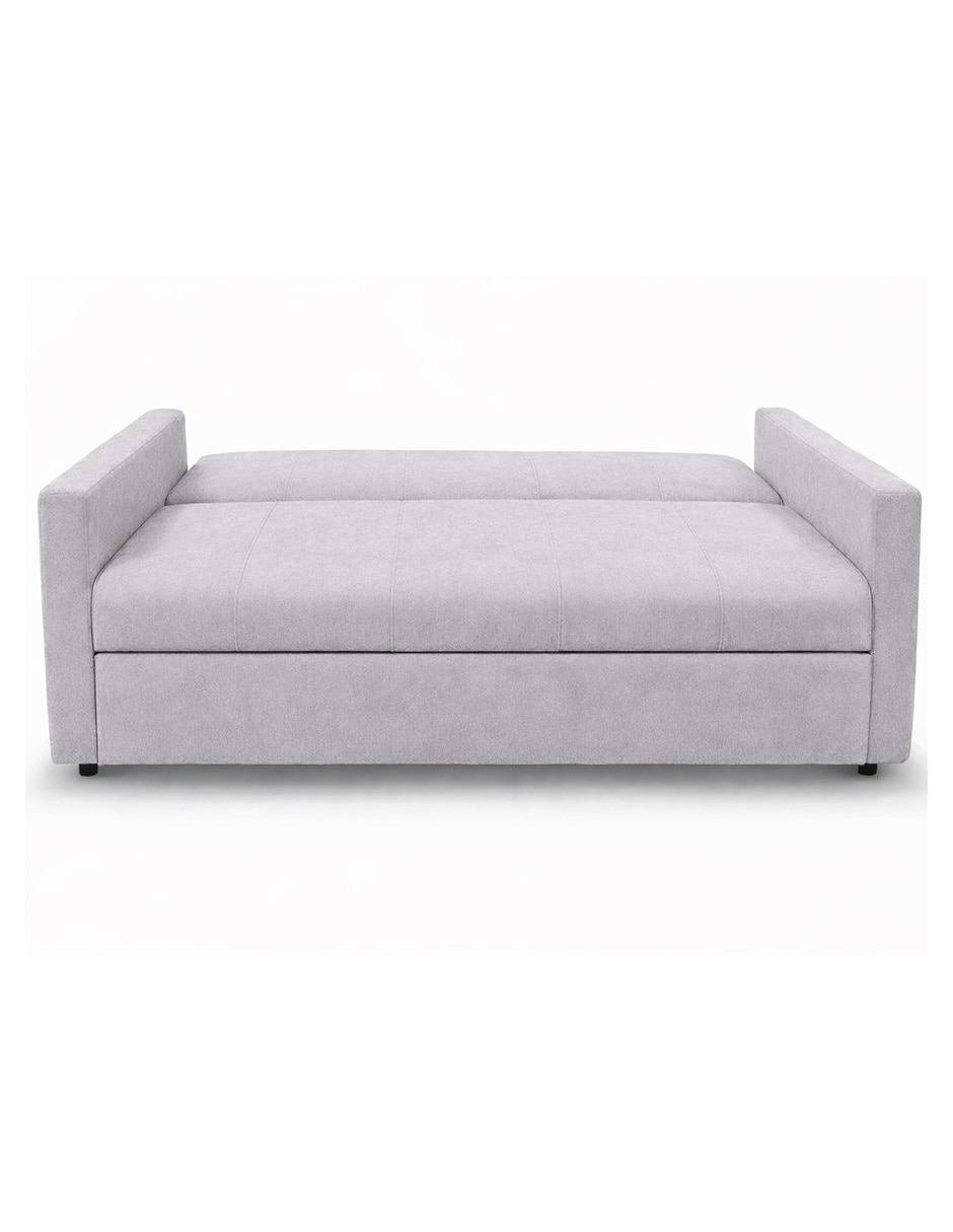 sofa cama de madera y tela 5