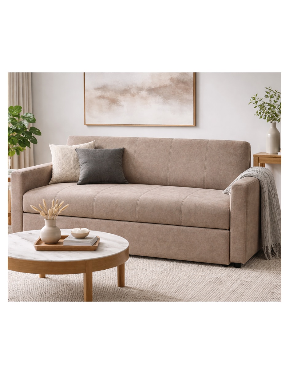 sofa cama ikasa muebles de madera y tela