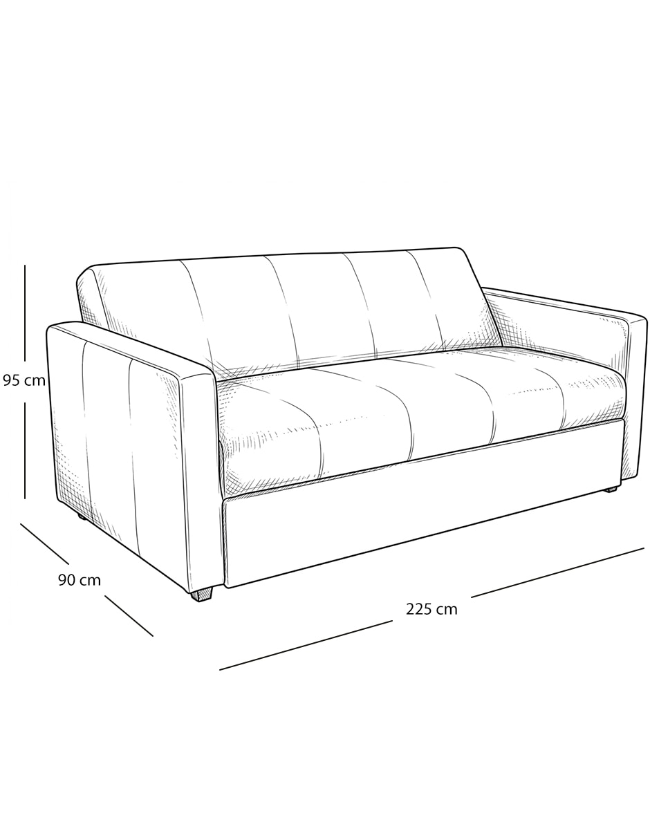 Futón/Sofá cama No Sofacama IKASA MUEBLES de Madera y tela