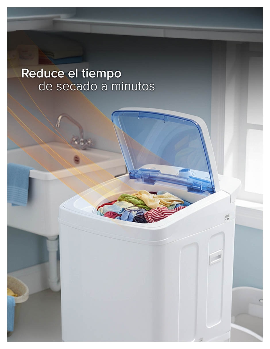 Secadora electrónica White Westinghouse de 6 kg con 5 ciclos WWCSD88SKB
