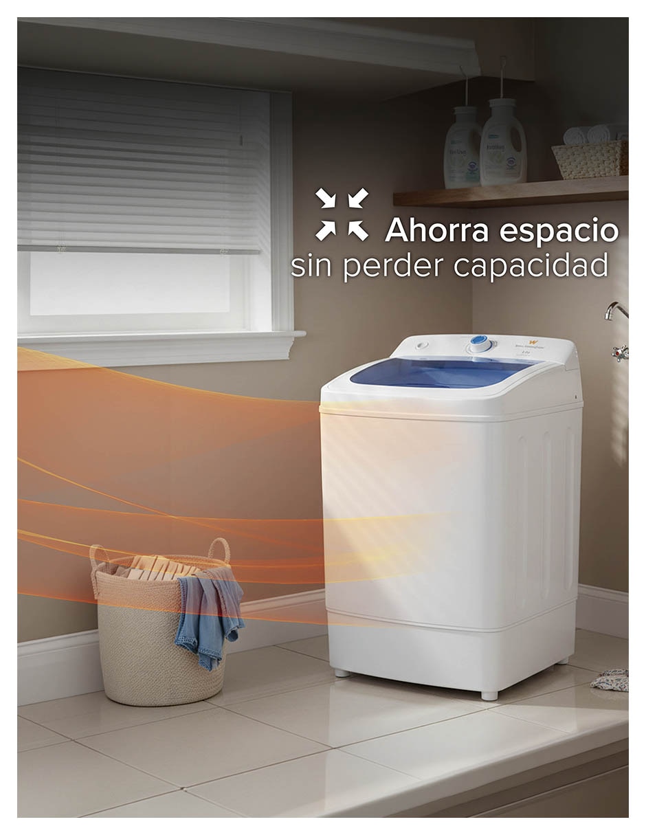 Secadora electrónica White Westinghouse de 6 kg con 5 ciclos WWCSD88SKB