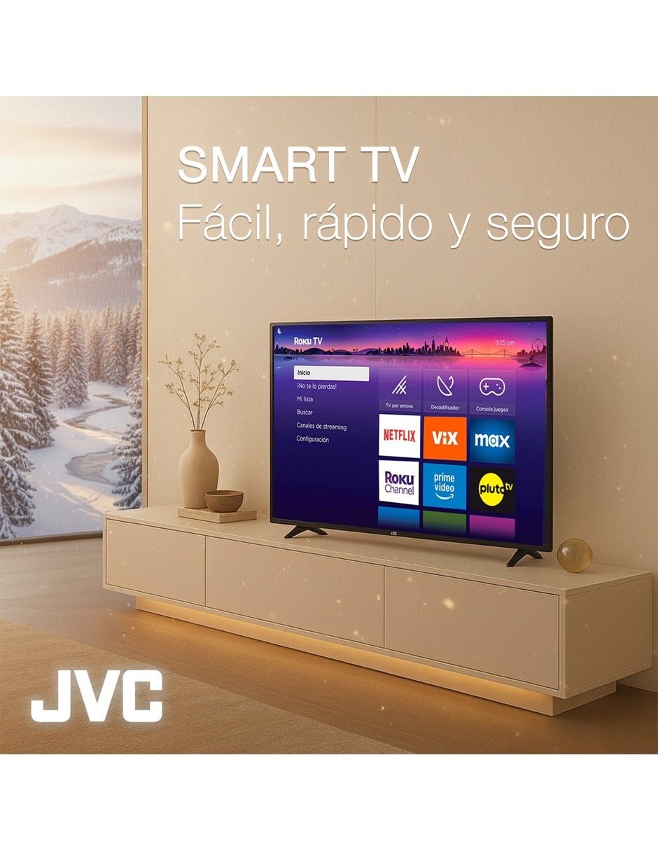 Pantalla Smart TV LED de 75 pulgadas 4K SI75URF con Roku TV