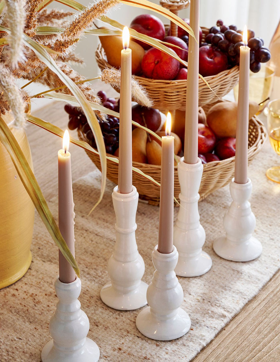 Set vela decorativa Modern Taper 6 piezas