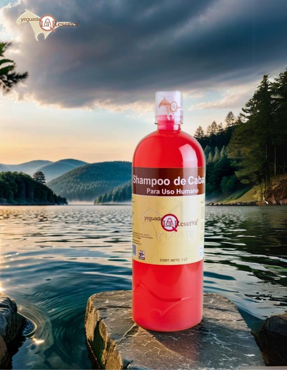 Shampoo anticaída para cabello todo tipo rojo yeguada la reserva caída del cabello